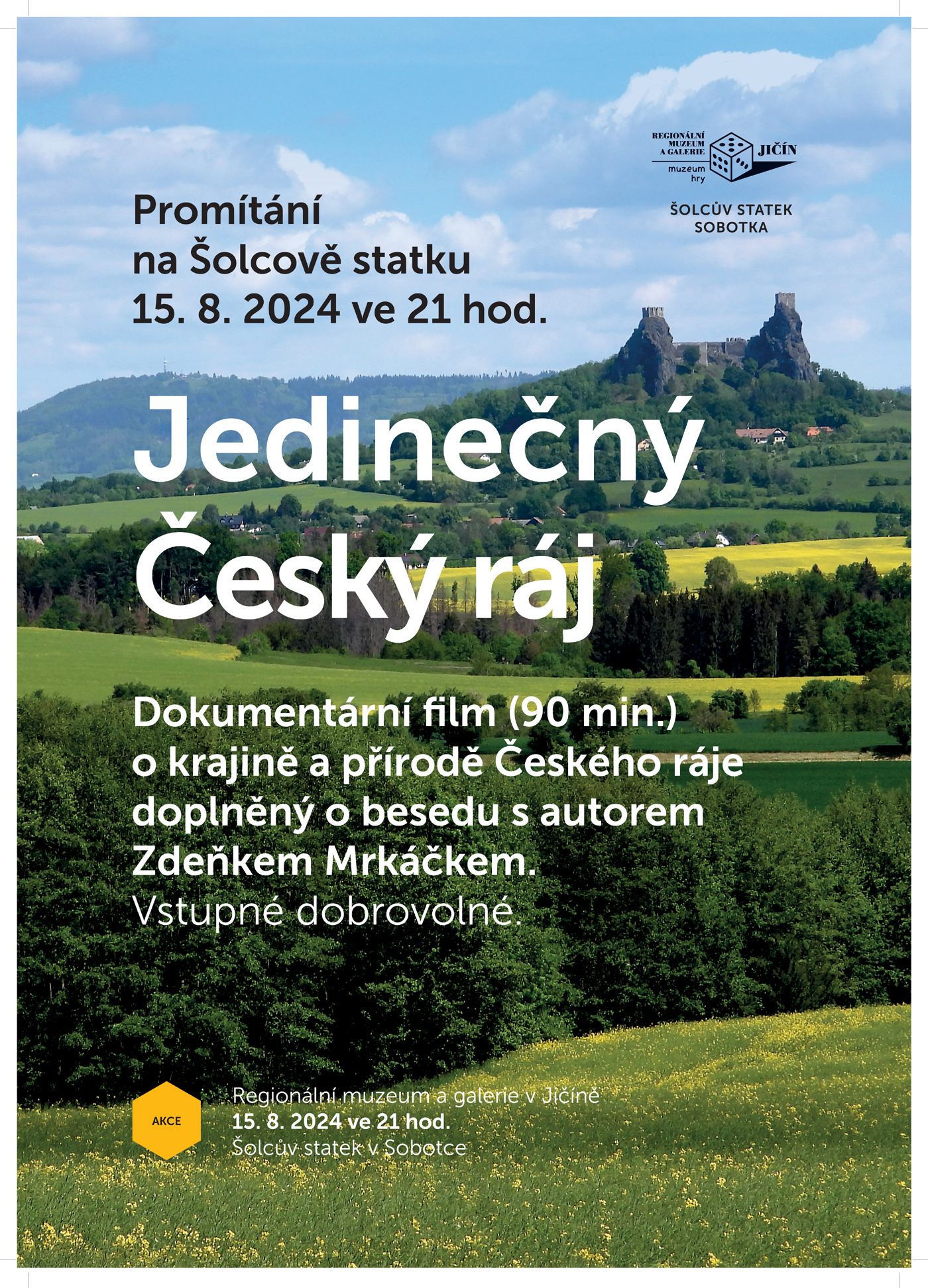 Promítání na Šolcově statku: Jedinečný Český ráj